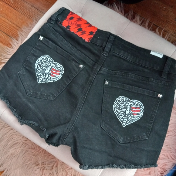 Fandom themed OOAK customized denim shorts! Spring drop! PRICE FIRM! - Picture 11 of 16